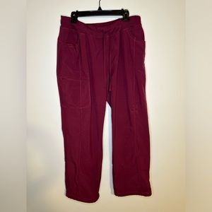 Cherokee Infinity Straight Leg Drawstring Cargo Scrub Pants